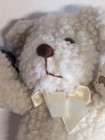 Applause Bravo Cream Bravo  Bow Teddy Bear Plush Soft Toy 8 Inches  Vintage 