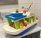 Vintage Fisher Price Little People Happy Houseboat 1972  985 Near Complete
