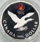 2006 Canada Lucky Loonie Sterling Silver  1 One Dollar Coin With Coa   Display
