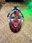 Traditional Png Red And Black Tiki Mask By Smokin  Tikis Hawaii Oceanic