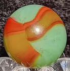 Vintage Peltier Glass Nlr  green Submarine  Marble  0 58  Nm Rare Vhtf Example 