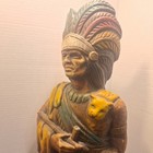 Rare Vtg  50   s Alfco Cigar Store Indian Chief 24 Inch Foam Display