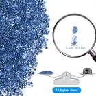 Clear Aquarium Glass Stone Bulk 1 Lb Sea Beads Gems Marbles Blue 