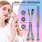 Acrylic Nail Brush Size 10  100  Real Kolinsky Art Nail Brush For Acrylic Powder