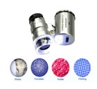 60x Led Magnifying Loupe Pocket Magnifier For Coins Jewelry Gem Inspection