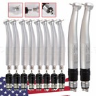 10 Pcs Nsk Style Dental High Speed Turbine Handpiece 4 Hole Quick Coupling Ybnk4