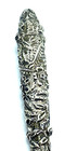 Victorian Antique Handled Floral  Sterling Silver  Corset   Shoelace Button Hook