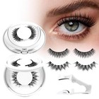 2set Women s Magnetic Natural Eyelashes Applicator Look Reusable False Eyelashes