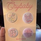 Melanie Martinez Crybaby Pinback Button Set  4 Pack  - Music Theme