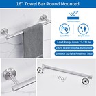 Justhere 5 Pieces Brushed Nickel Bathroom Hardware Set  Bathroom Accessories    