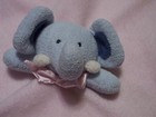 Blankets   Beyond Blue Elephant Pink Plush Baby Security Blanket Lovey 18  Used