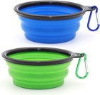 2 Pack Collapsible Dog Bowl Portable Pet Travel Water Food Dish For Cats Dogs Us