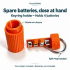 Hearing Aid Battery Holder Keyring Holds 4 Size 10 13 312 Or 675 Accessmade