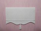 Dollhouse Miniature Handmade White Window Curtains Drapes Shade Valance