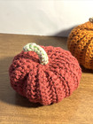 Crochet Pumpkin Amigurumi Lot Of 2  Excellent Autumn   Halloween Decor  Handmade