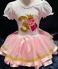Pig Princess Birthday Party  Tutu Dress Pink 3rd Birthday