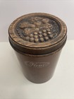 Vintage Burlington Woodbury Metal Flour Canister   8 5    Tall