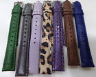 New Lot Of 7 Mixed Colors Timex Midsize Unisex 16mm Genuine Leather Watch Band