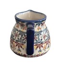 Boleslawiec Polish Pottery Unikat Creamer Signed Artist Anna Szeremeta