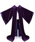 Velvet Wizard Robe With Satin Lined Hood And Sleeves