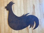 Antique Primitive Sheet Iron Chicken Trade Sign   Folk Art   Weathervane 22   