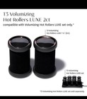 Volumizing Hot Rollers 2 Ct 1 50 Inch 2 Pack Hair Curlers And Volumizers Black