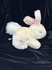 Vintage Eden Wind Up Plush White Bunny With Pink Ears Works And Plays Music