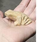 Petoskey Stone Hand Carved Frog Rock Art Totem Spirit Animal Rare 