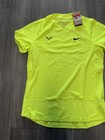 Nike Rafa Nadal Court Tennis Shirt Men L Volt Yellow New Dri-fit Fd5409-702  105