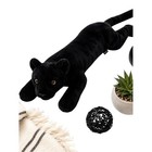 Fao Schwarz Large Black Panther Plush Stuffed Animal 24 Inch Jungle Cat In Euc