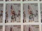 2002  america Responds  9 11 Heroes Usps First Class Sheet Of 20 Stamps New Mnh