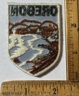 Vintage Oregon Waterfall Iron On Patch Voyager State Travel Souvenir