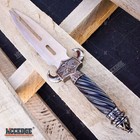 12 5  Dragon Fantasy Claw Collectors Hunting Knife Gift Twin Fixed Blade Dagger
