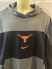 Nike University Of Texas Longhorns Men   s Xl Dri-fit Hoodie Gray Black Block Deal