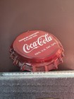 Coca-cola Bottle Cap Embossed Tin Metal Sign - 18 1 2  X 16  - Vintage - Coke