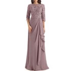 Elegant Lace Applique Mother Of The Bride Dress Chiffon A-line Elegant Prom Gown