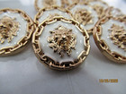 Lot Of  Ten 18mm Designer Cc Button Gold Tone Chanel 10 Buttons