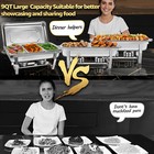 9 Qt Stainless Chafer W 1 2 Size Pan 2 Pack Chafing Dish Buffet Set  For Party