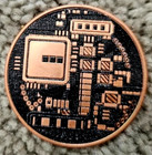 Bitcoin Black Colored 1 Ounce Copper Coin Discontinued Round Rare