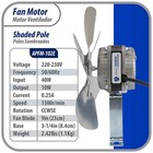 Appli Parts Apfm-102e 10w Condenser And Evaporator Fan Motor 220v 60hz 0 35a  In