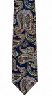 Gorgeous Designer Polo Ralph Lauren Faille Silk Handmade Paisley Tie