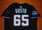 Miami Marlins Ryan Gusto Game Issued Un Worn 2025 Alternate Jersey Astros