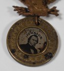 Rare  Original 1861 Andrew Johnson Political Campaign Ferrotype Pendant Pin