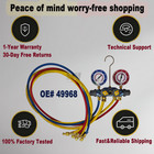 For Yellow Jacket 49968 4-valve Hvac Manifold Gauge Gauges R-22 404a 410a New