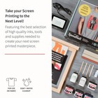 Advanced All-in-one Silk Screen Printing Kit  19-pieces Includes Fabric Ink     