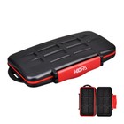 Red Water-resistant Memory Card Case Holder Storage 12 Sd Sdhc Sdxc 12 Micro Sd