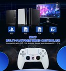 Wired Game Controller W hall Trigger turbo rgb Light gyroscope For Ps5 Ps4 Pc