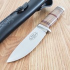 Fallkniven Nl5l Idun Fixed Knife 4  Laminate Cobalt Steel Blade Leather Handle