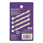 Stay Tight Hair Barrettes  4 Ct  Mock Tort  Slideproof Flat Clips  Comfortable  