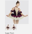 Revolution Sugar Plum Burgundy Velvet Tutu Ballet Dance Costume Size Ma